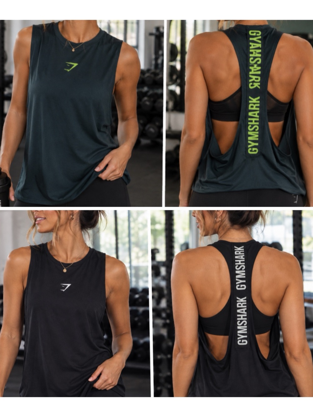 Set of two Gymshark Women's Racerback Muscle Tank